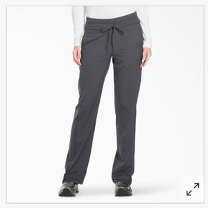 Dickie’s Women’s Dynamix Straight Leg Cargo Scrub Pants, Pewter Gray